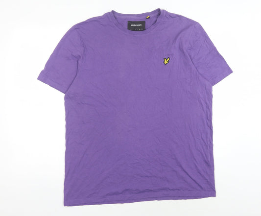 Lyle & Scott Men's Purple XL Crew Neck T-Shirt