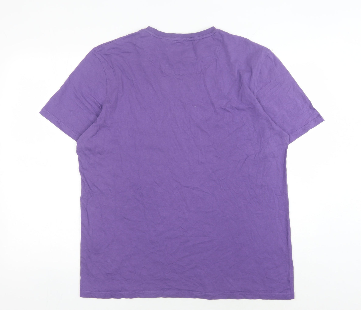 Lyle & Scott Men's Purple XL Crew Neck T-Shirt