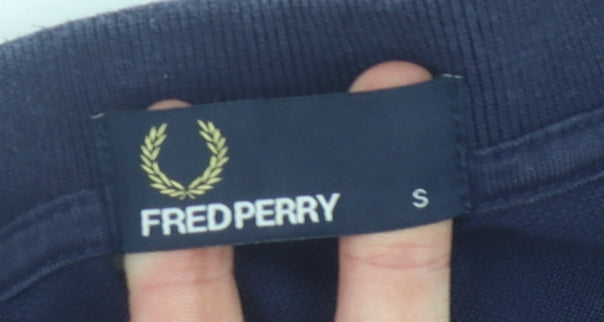 Fred Perry Men's Blue Polo Shirt, Size S, Short Sleeve