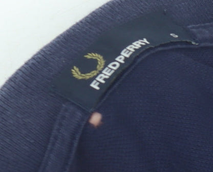 Fred Perry Men's Blue Polo Shirt, Size S, Short Sleeve