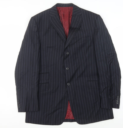 Mens UK Size 42 Marks and Spencer Regular Blue Suit Jacket
