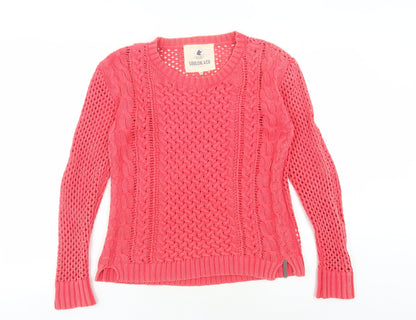 Womens UK Size 10 SoulCal & Co Pink Pullover Jumper