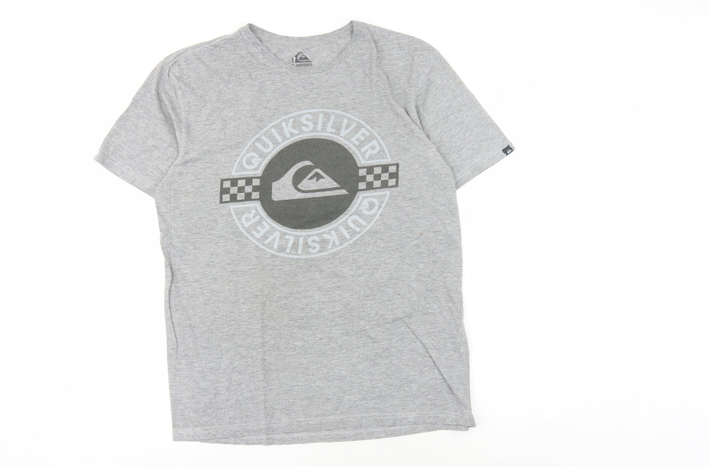 Quiksilver Men's Grey Graphic Print T-Shirt - L