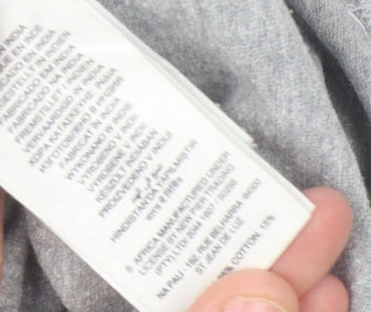 Quiksilver Men's Grey Graphic Print T-Shirt - L