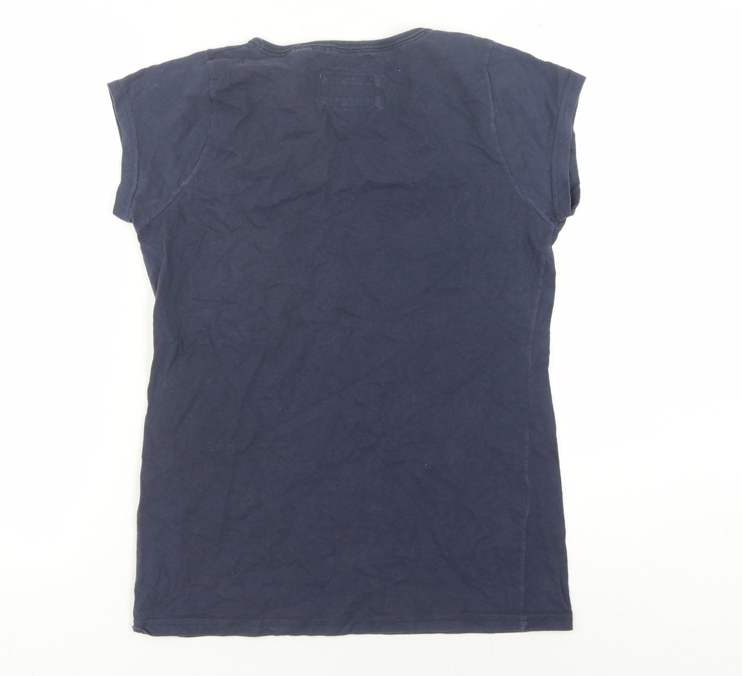 Peter Storm Women's Blue Basic T-Shirt, Size 14, Embroidered