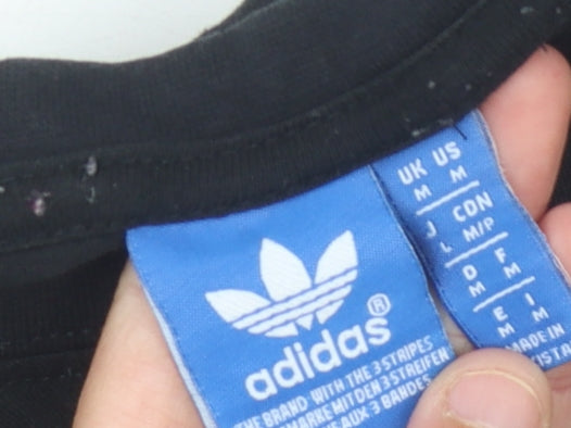 Adidas Men's Black M Logo Graphic T-Shirt