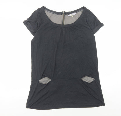 Fat Face Women's Black T-Shirt Dress Size 14