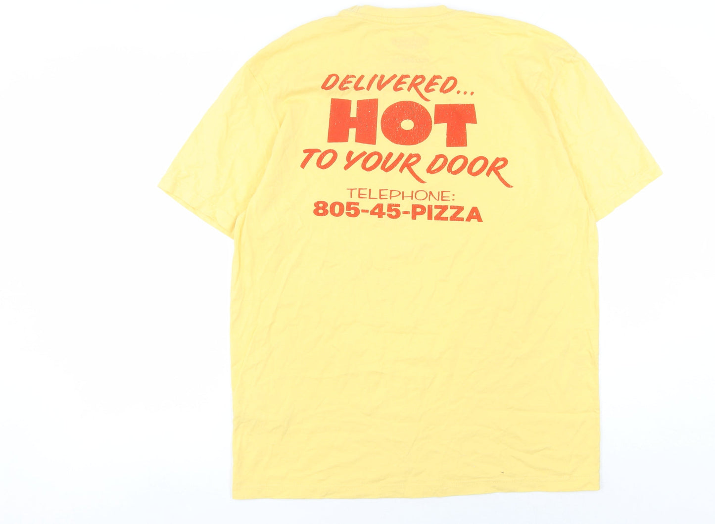 Pull & Bear Stranger Things Yellow Medium T-Shirt