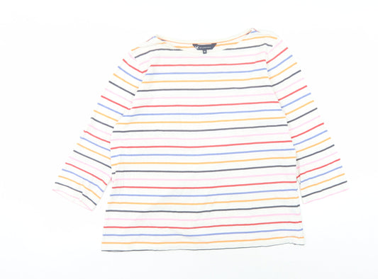 Womens UK Size 16 Crew Clothing Company Multicoloured Basic T-Shirt