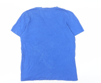 Lyle & Scott Men's Blue Medium Crew Neck T-Shirt