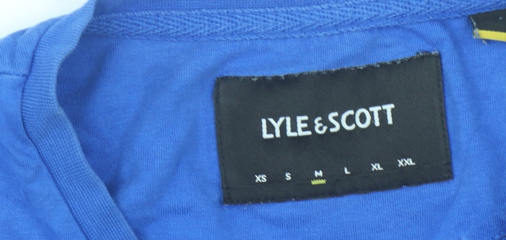 Lyle & Scott Men's Blue Medium Crew Neck T-Shirt