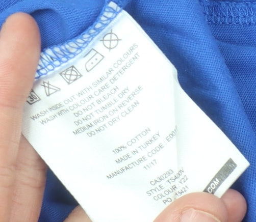 Lyle & Scott Men's Blue Medium Crew Neck T-Shirt