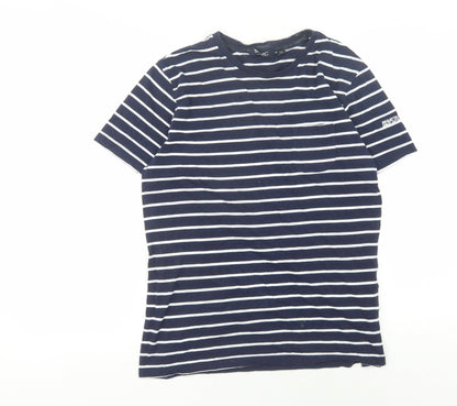 Regatta Men's Blue Striped Crew Neck T-Shirt M