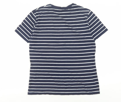 Regatta Men's Blue Striped Crew Neck T-Shirt M