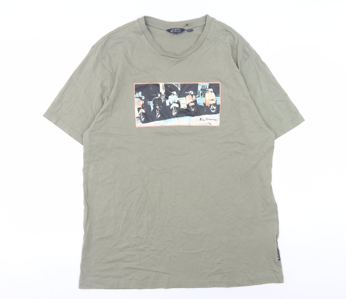 Mens UK Size XL Ben Sherman Green  T-Shirt