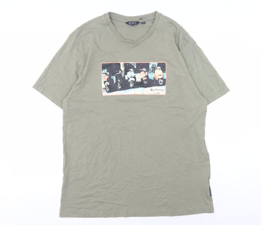 Mens UK Size XL Ben Sherman Green  T-Shirt