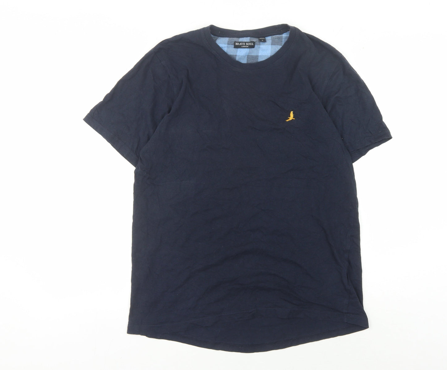 Mens UK Size L Brave Soul Blue  T-Shirt