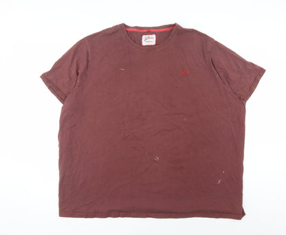 Joe Browns Men's Brown Cotton T-Shirt 5XL