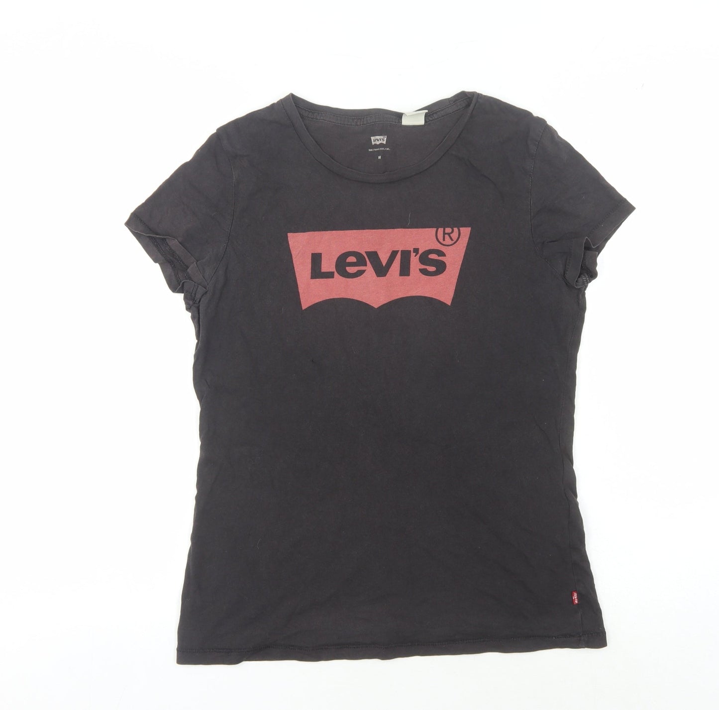 Womens UK Size M Levi's Black Basic T-Shirt