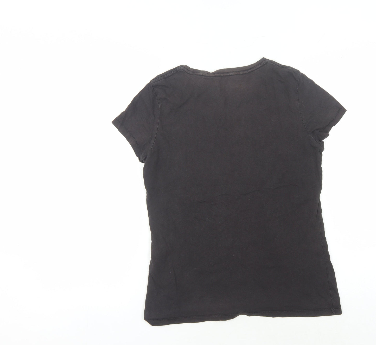 Womens UK Size M Levi's Black Basic T-Shirt