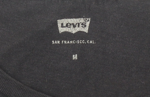 Womens UK Size M Levi's Black Basic T-Shirt