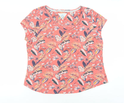 Mantaray Women's Multicoloured Floral T-Shirt Size 16