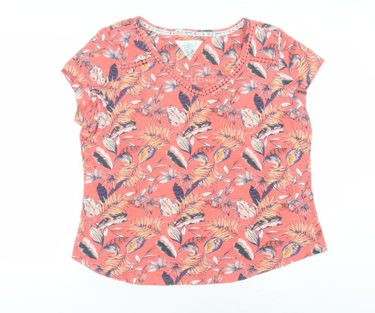 Mantaray Women's Multicoloured Floral T-Shirt Size 16