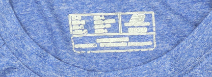 New Balance Blue Unisex T-Shirt, M, Activewear Essential