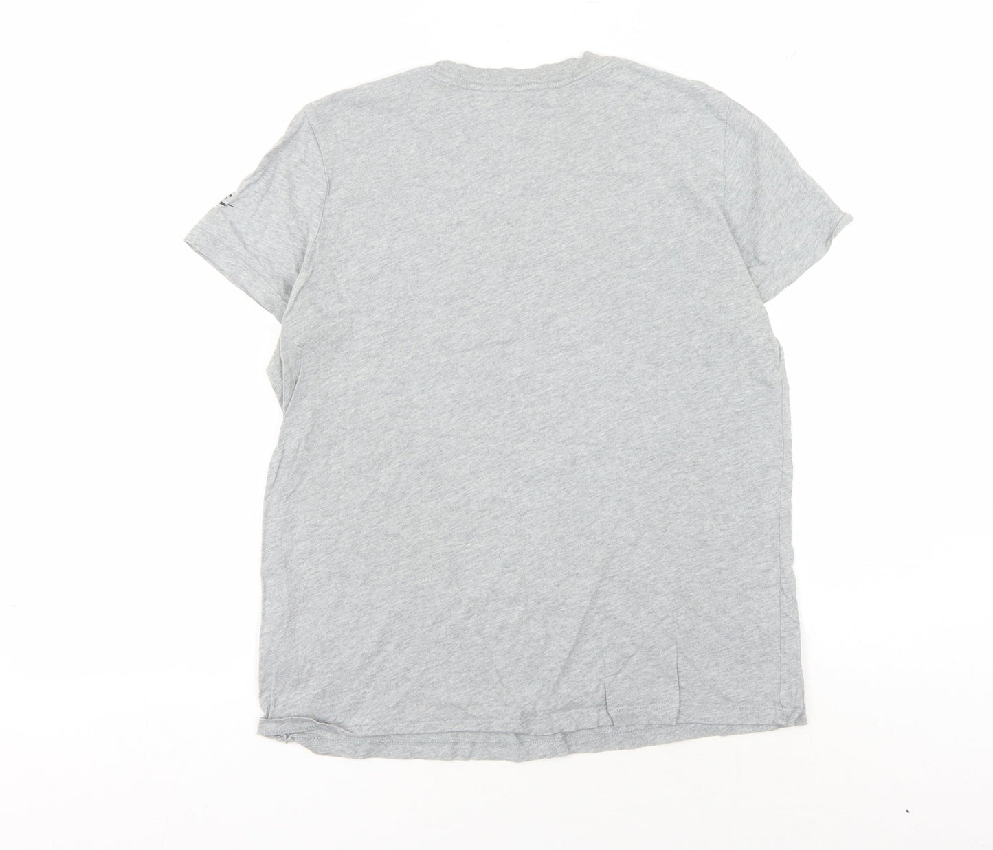 Nike Men's Grey Logo T-Shirt L - Graphic Print