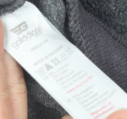 Golddigga Women's Grey Pullover Hoodie Size 10