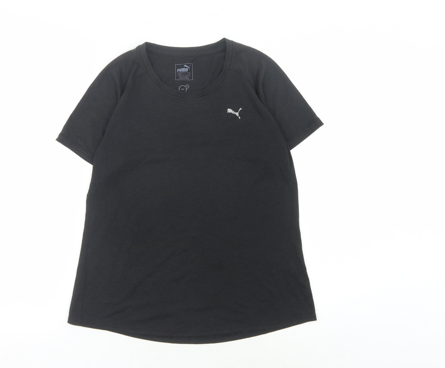 Puma Women's Black T-Shirt Size 12 Gym & Training