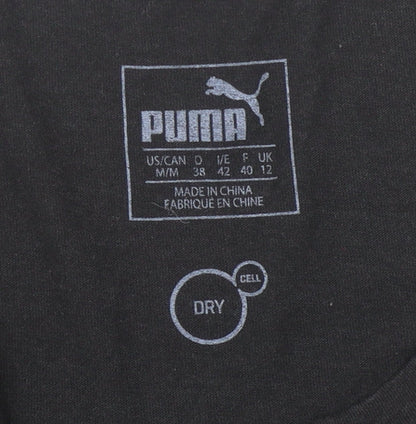 Puma Women's Black T-Shirt Size 12 Gym & Training