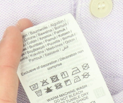 Jack & Jones Men's Purple XL Short Sleeve Polo