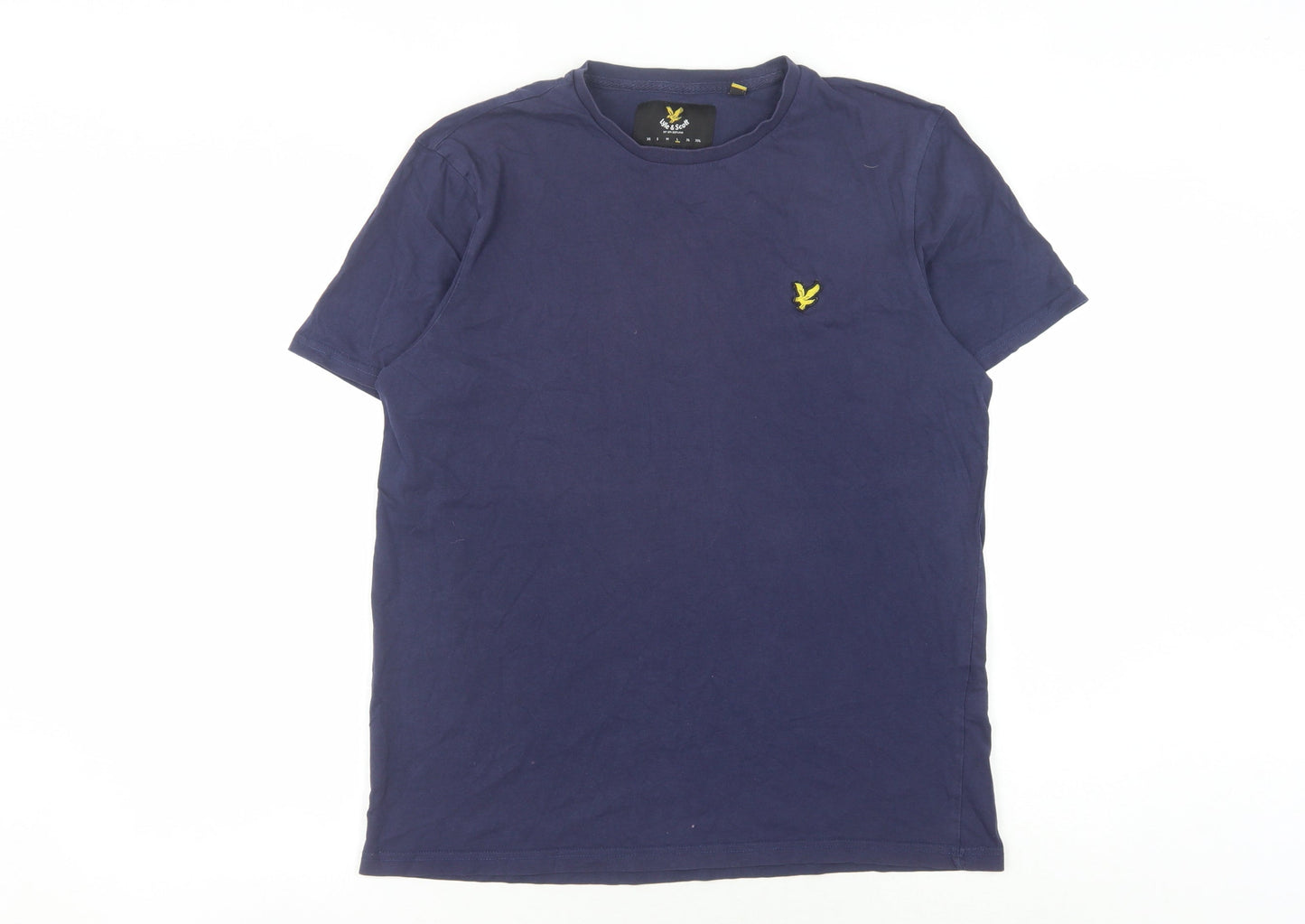 Lyle & Scott Men's Blue Crew Neck T-Shirt, Size L