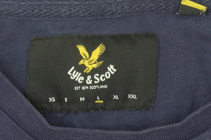 Lyle & Scott Men's Blue Crew Neck T-Shirt, Size L