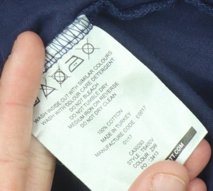 Lyle & Scott Men's Blue Crew Neck T-Shirt, Size L