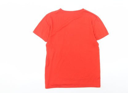 Unisex Adults UK Size M Disney Red Basic T-Shirt