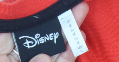 Unisex Adults UK Size M Disney Red Basic T-Shirt