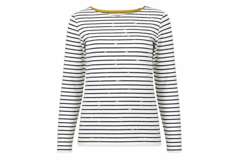 Womens UK Size 2XS Joules Multicoloured Basic T-Shirt