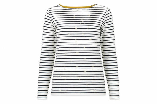 Womens UK Size 2XS Joules Multicoloured Basic T-Shirt