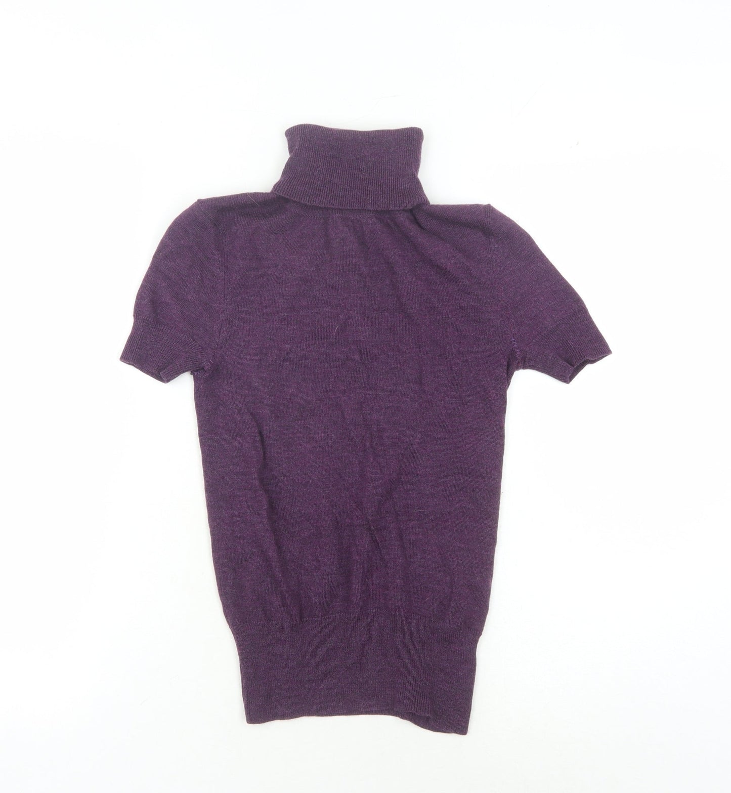 Gap Women's Purple Roll Neck Knit Jumper, Size 2XS