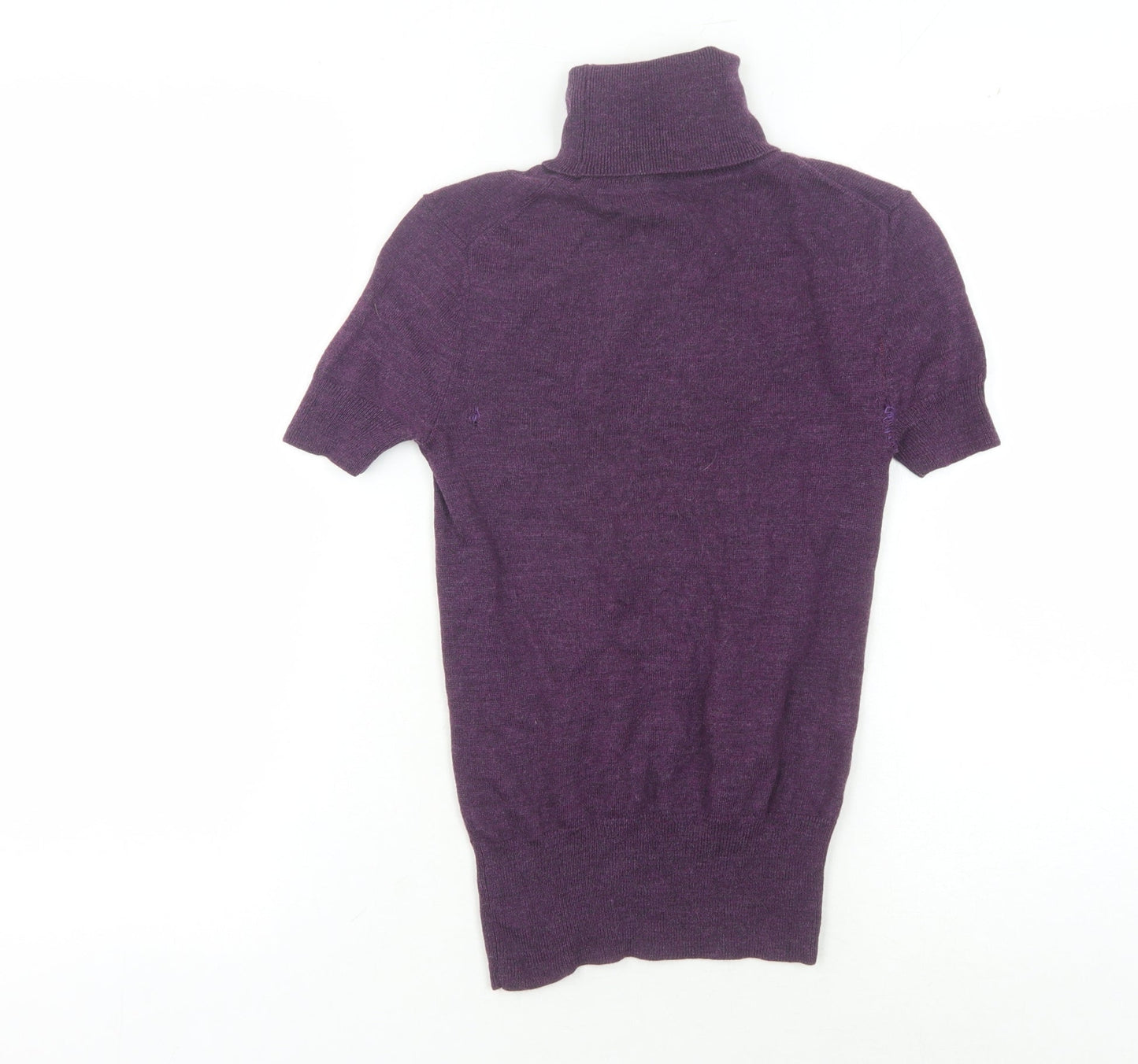 Gap Women's Purple Roll Neck Knit Jumper, Size 2XS