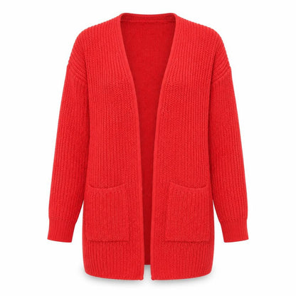Womens UK Size S Brave Soul Red Cardigan Jumper