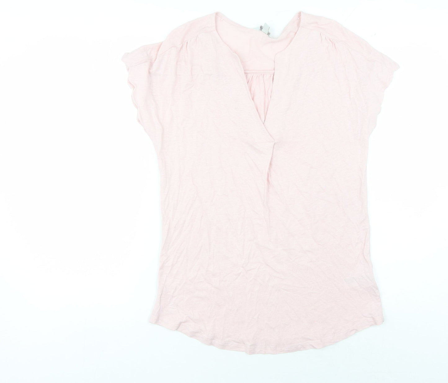 Womens UK Size S Monsoon Pink Cropped Blouse