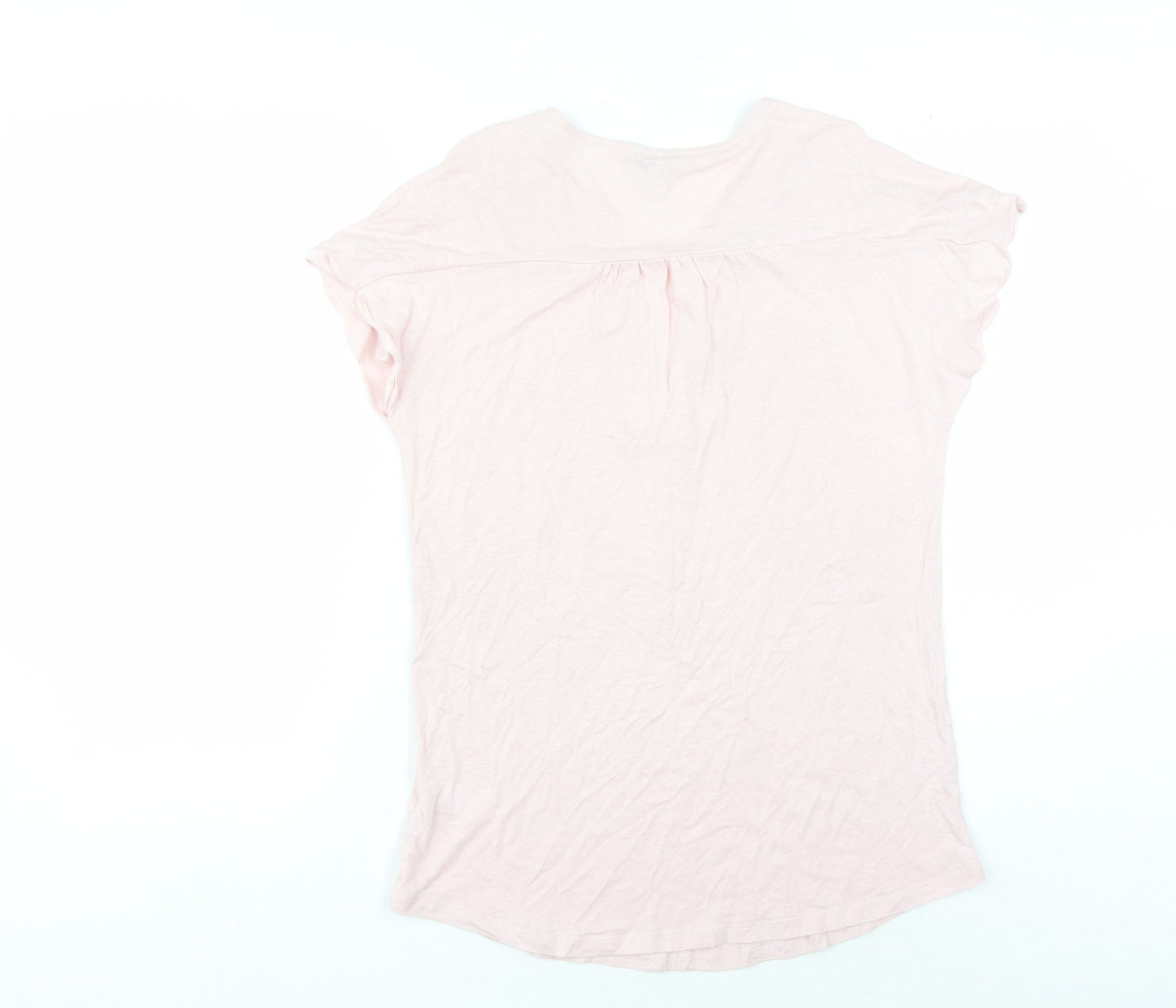 Womens UK Size S Monsoon Pink Cropped Blouse