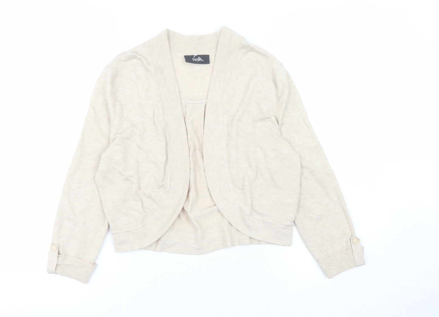 Womens UK Size S Wallis Beige Cardigan Jumper