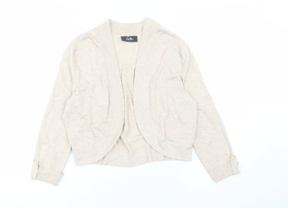 Womens UK Size S Wallis Beige Cardigan Jumper