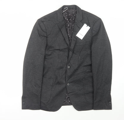 Lindbergh Men's Grey Blazer UK 40R Single-Breasted