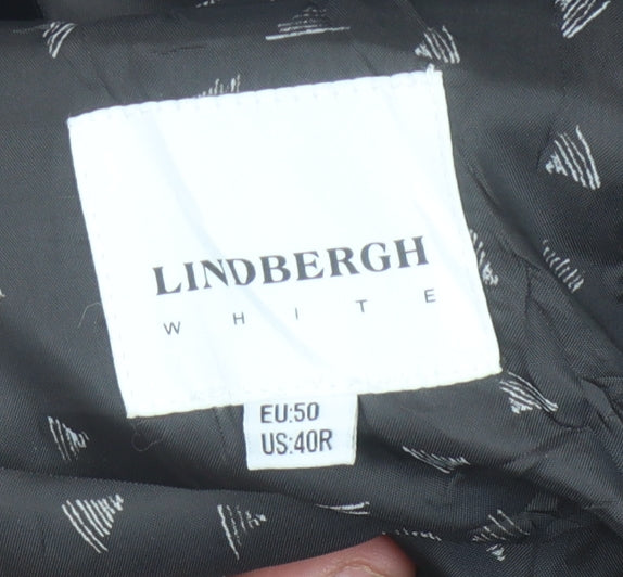 Lindbergh Men's Grey Blazer UK 40R Single-Breasted
