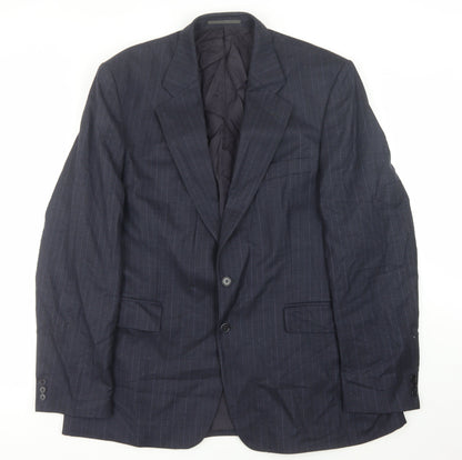 Mens UK Size 44 The Label Regular Blue Suit Jacket